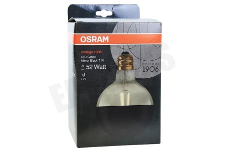 Osram Osram Vintage 1906 LED Globe Mirror Black 7W E27