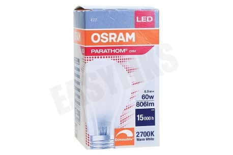 Osram 4058075591295 Parathom Retrofit Classic A60 Mat Dimbaar E27 6.5W