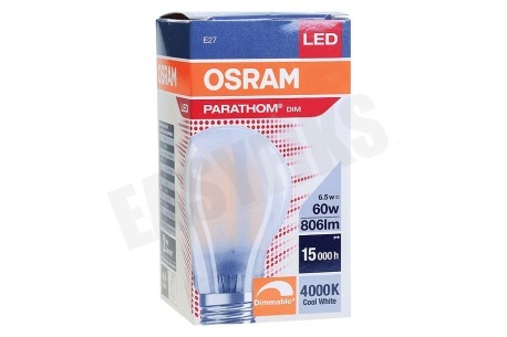Osram 4058075590830 Parathom Retrofit Classic A60 Mat Dimbaar E27 6.5W