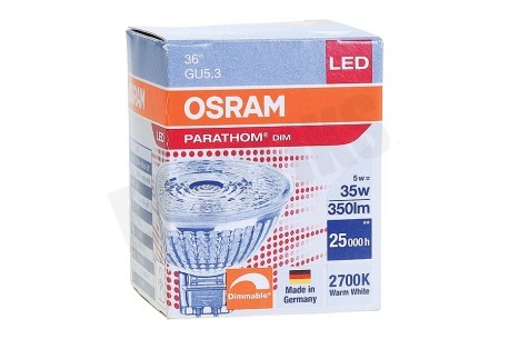 Osram 4058075094956 Parathom Reflectorlamp MR16 GU5.3 Dimbaar 5W
