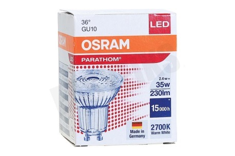 Osram 4058075608214 Parathom Reflectorlamp GU10 PAR16 2,6W