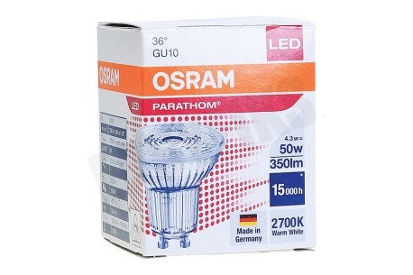 Osram 4058075608153 Parathom Reflectorlamp GU10 PAR16 4.3W