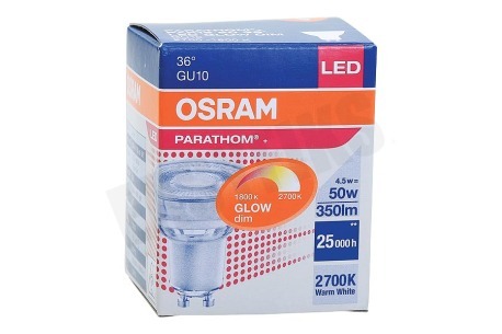 Osram 4058075608498 Parathom + GlowDim PAR16 Dimbaar 4.5W GU10