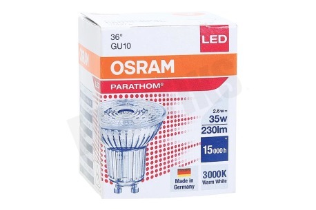 Osram 4058075815414 Parathom Reflectorlamp GU10 PAR16 2.6W 3000K