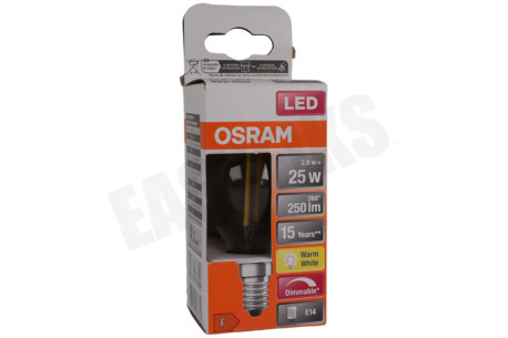 Osram LED Retrofit Classic P25 Dimbaar E14 2,8W Helder