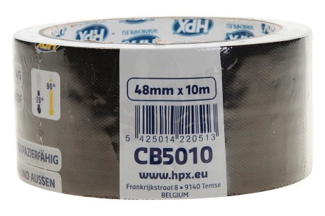 HPX 6200 Pantsertape Repair Zwart 48mm x 10m