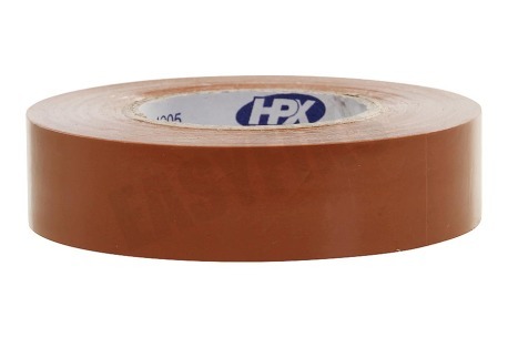 HPX 52100 PVC Isolatietape Bruin 19mm x 20m