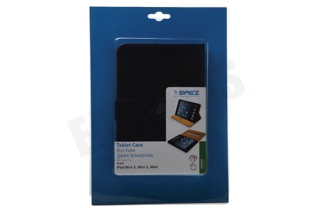 Spez Book Case Leder, Zwart, 4 creditcard slots, 1 document slot