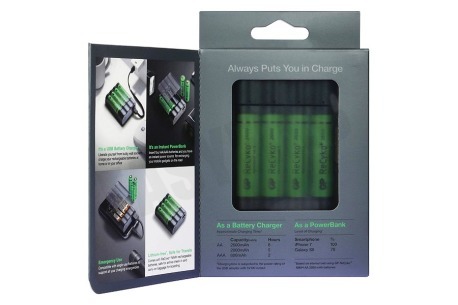GP X411 GP Charge Anyway Powerbank & Batterijlader