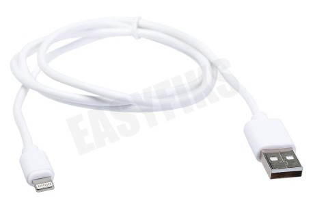 Easyfiks 8-pin USB laad en data kabel 100 cm, wit