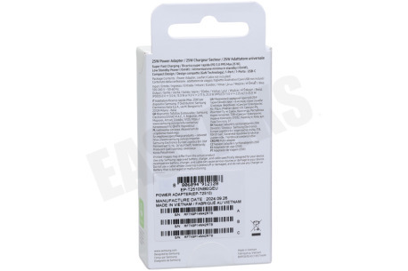 Samsung EP-T2510NBEGEU Samsung USB-C Wall Adapter, Zwart