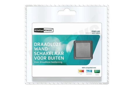 KlikAanKlikUit AGST-8800 Draadloze Wandschakelaar Voor Buiten