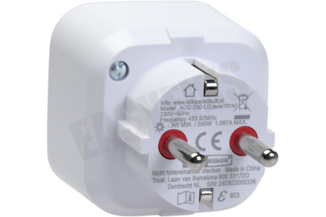 KlikAanKlikUit ACC-250-LD Compacte Stopcontactdimmer (250W)