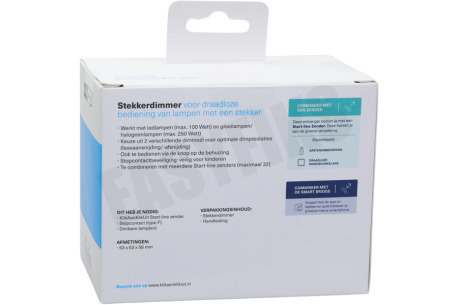 KlikAanKlikUit ACC-250-LD Compacte Stopcontactdimmer (250W)