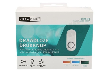 KlikAanKlikUit ACDB-8000AW Deurbeldrukker Wit