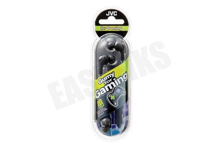 JVC HA-FX7-G-BE Gumy In Ear Hoofdtelefoon Gaming Zwart