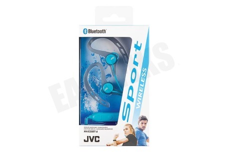 JVC HA-EC20BT-A-E Draadloze In Ear Sport Hoofdtelefoon met Oorclip Blauw