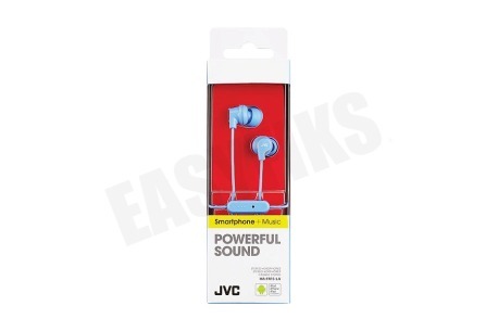 JVC HA-FR15-LA In ear hoofdtelefoon met afstandsbediening en microfoon
