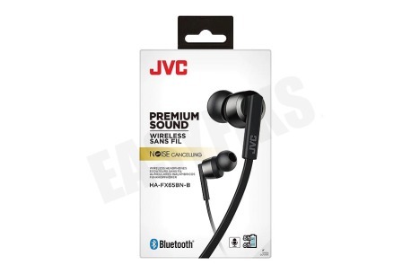 JVC HA-FX65BN-B Premium Sound Draadloze Oordopjes Noise Cancelling
