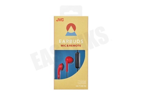 JVC HA-F19M-RB Retro Oordopjes Zwart Rood