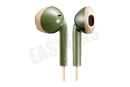 JVC HA-F19BT-GC Retro Oordopjes Khaki Beige Draadloos
