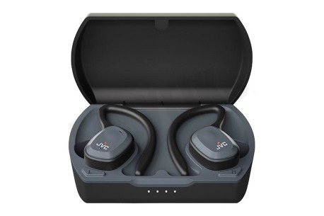 JVC HA-ET45T-BU Wireless Sport Dual Support Headphones Black
