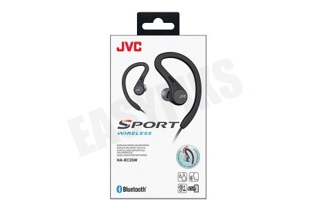 JVC HA-EC25W-BU Wireless Sport Hoofdtelefoon, Zwart