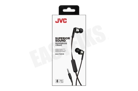 JVC HA-FX51M-B-E Superior Sound Hoofdetelefoon, Zwart