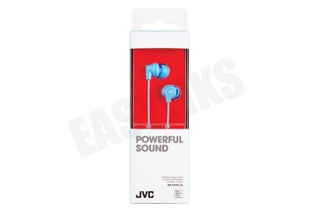 JVC HA-FX10-LA-E In Ear Stereo Headphones Powerful Sound Light Blue