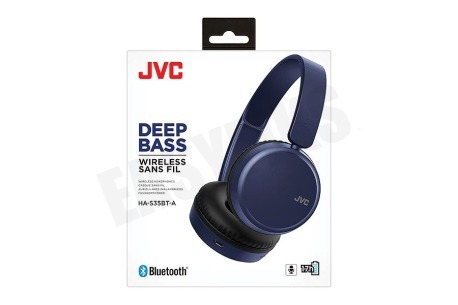 JVC HA-S35BT-A Deep Bass Draadloze Hoofdtelefoon Blauw