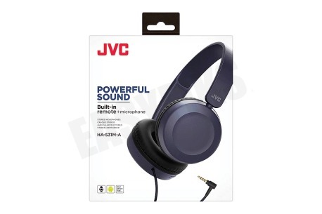 JVC HA-S31M-A Powerful Sound Hoofdtelefoon Blauw