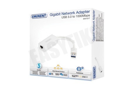 Eminent Adapter netwerk 10/100/1000Mbps USB