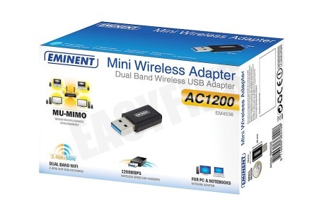Eminent EM4536 Mini Dual Band AC1200 USB 3.1 Gen1 Netwerkadapter