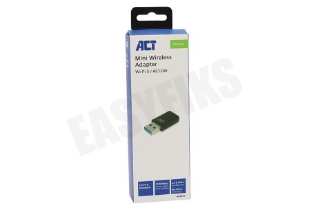 ACT AC4470 Mini Dual Band AC1200 USB 3.1 Gen1 Netwerkadapter