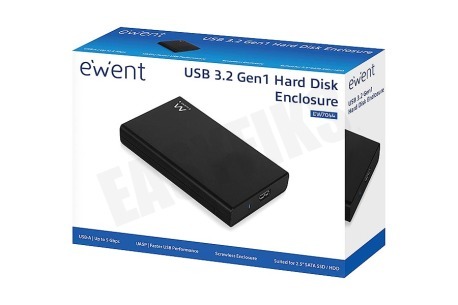 Ewent EW7044 USB 3.1 Schroefloze 2.5 inch SATA HDD/SSD Behuizing