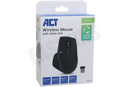ACT AC5151 Draadloze muis 2400 DPI, stille klik