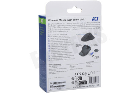 ACT AC5151 Draadloze muis 2400 DPI, stille klik