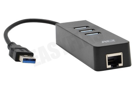 ACT AC6310 3-Poorts USB 3.1 Gen1 Hub met Gigabit netwerkpoort