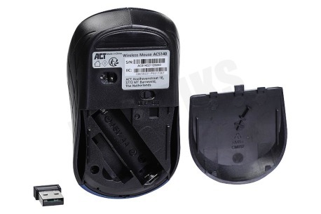 ACT AC5140 Draadloze Muis 1600 DPI Blauw