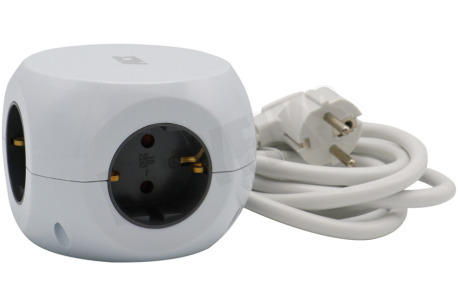 ACT AC2405 Kubusvormige Stekkerdoos 3V, 3 USB-poorten, 1.5m