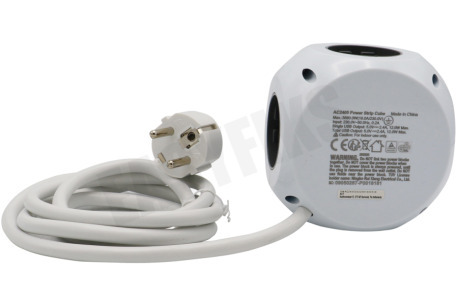 ACT AC2405 Kubusvormige Stekkerdoos 3V, 3 USB-poorten, 1.5m