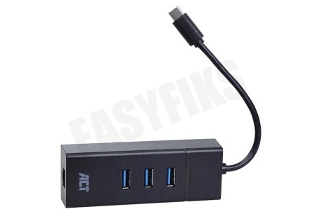 ACT AC6400 USB-C Hub 3 Port en Ethernet