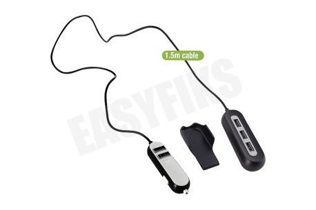 Ewent EW1355 5 Poorts USB Autolader 10,8A