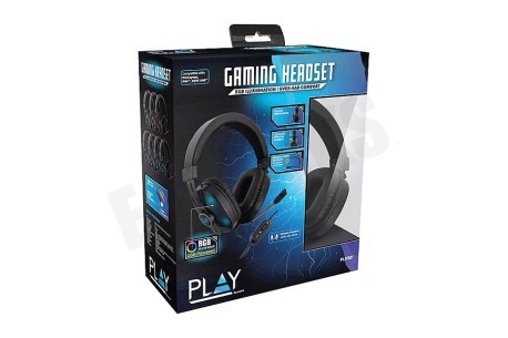 Play PL3321 Over-ear Gaming Headset met microfoon en RGB leds
