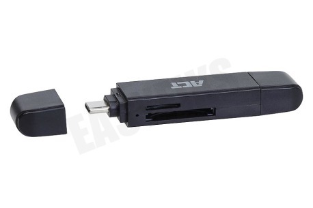 ACT AC6375 USB3.1 Kaartlezer met Type-C en Type-A connector