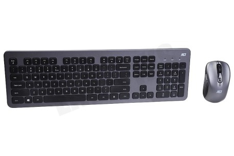 ACT AC5710 Draadloos Toetsenbord Set USB-C/USB-A Ontvanger Qwerty