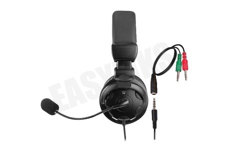 Ewent EW3564 Over-ear Headset met Microfoon en Volumeregeling