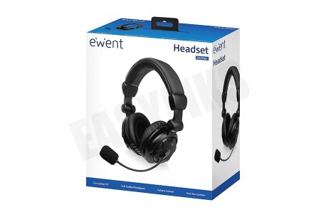 Ewent EW3564 Over-ear Headset met Microfoon en Volumeregeling