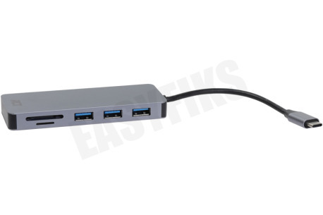 ACT AC7050 USB-C hub 3.0, 3x USB-A, cardreader, PD