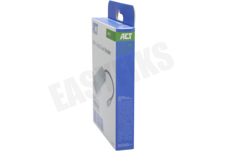 ACT AC7050 USB-C hub 3.0, 3x USB-A, cardreader, PD